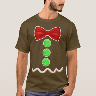 Gingerbrood Man Costume Kinder Funny Cookie Christ T-shirt