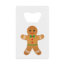 Gingerbrood Man - Creditcard Bottle Open Creditkaart Flessenopener