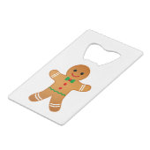 Gingerbrood Man - Creditcard Bottle Open Creditkaart Flessenopener (Achterkant Gekanteld)