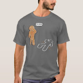 Gingerbrood man "CRUMBS" Funny T shirt (Voorkant)