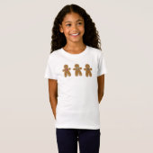 GingerBrood Man Cute Kerstmis en Holiday T-shirt (Voorkant volledig)