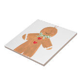 Gingerbrood man decoratie tegeltje (Zijkant)