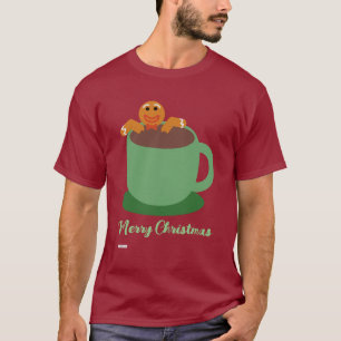 Gingerbrood Man die Cocoa Holiday Fun verzacht T-shirt
