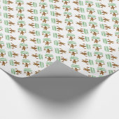 Gingerbrood Man Disguise Cadeaupapier (Hoek)