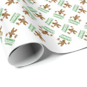 Gingerbrood Man Disguise Cadeaupapier (Rol Hoek)