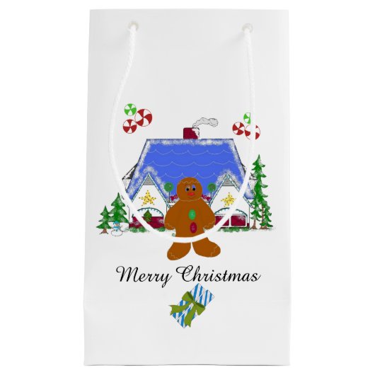 Gingerbrood Man en House Klein Cadeauzakje (Voorkant)