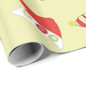 Gingerbrood Man en kerstgerechten Cadeaupapier (Rol Hoek)