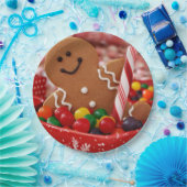 Gingerbrood Man en Snoep Papier Borden Papieren Bordje (Feest)