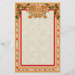 Gingerbrood Man en Vrouw Briefpapier