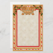 Gingerbrood Man en Vrouw Briefpapier (Voorkant / Achterkant)