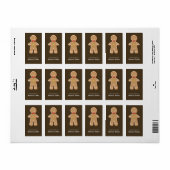 Gingerbrood Man Etiket (Full Sheet)