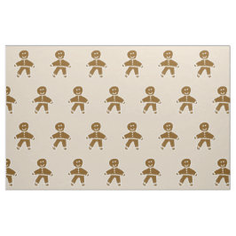 Gingerbrood Man Fabric Stof