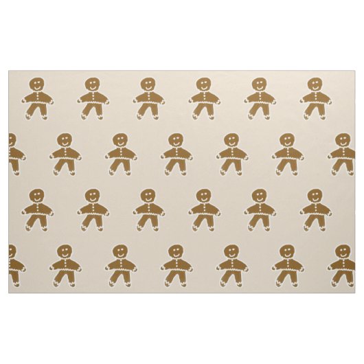 Gingerbrood Man Fabric Stof (Fat Quarter)