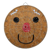 Gingerbrood Man Face Dartboard Dartbord (Voorkant)