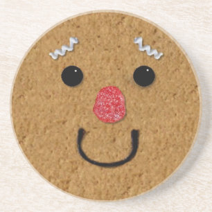 Gingerbrood Man Face Onderzetter