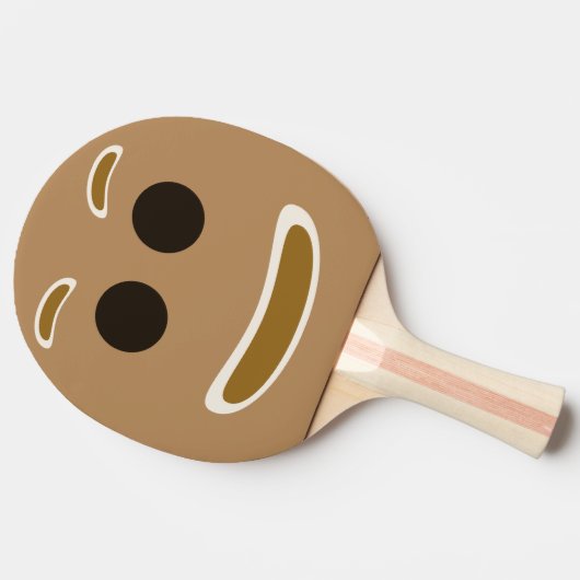 Gingerbrood Man Face Tafeltennisbatje (Zijkant)