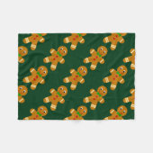 Gingerbrood Man Fleece Deken (Voorkant (Horizontaal))