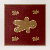 Gingerbrood Man Fun Holiday Kerstmis Legpuzzel (Horizontaal)