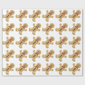Gingerbrood Man Gift Wrap Cadeaupapier (Vlak)
