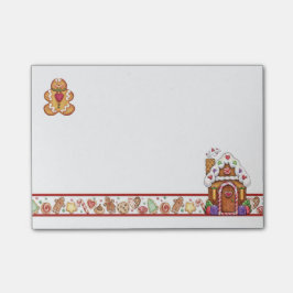 Gingerbrood Man & Gingerbrood House Post-it Note