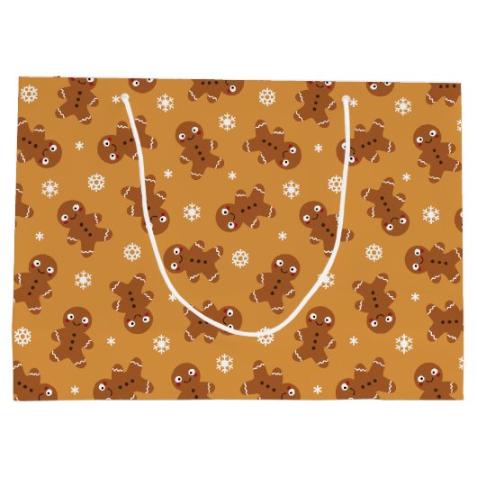 Gingerbrood Man Groot Cadeauzakje (Achterkant)