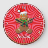  Gingerbrood Man Grote Klok (Voorkant)