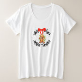 Gingerbrood Man Grote Maat T-shirt (Design voorkant)