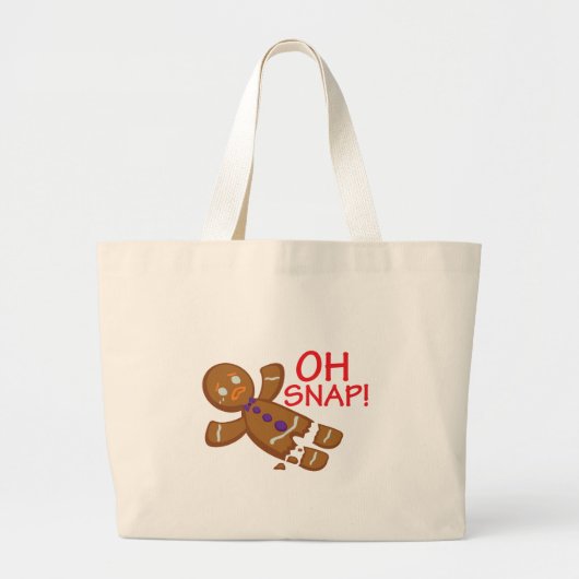 Gingerbrood Man Grote Tote Bag (Voorkant)