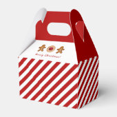 Gingerbrood man Holiday Cookie Favor Box Bedankdoosjes (Achterkant)