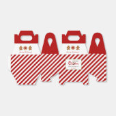 Gingerbrood man Holiday Cookie Favor Box Bedankdoosjes (Uitgevouwen)