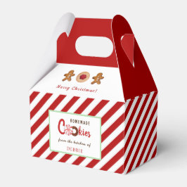 Gingerbrood man Holiday Cookie Favor Box Bedankdoosjes