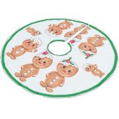 Gingerbrood Man Holiday Festive Kerstmis Kerstboom Rok (Gekanteld)