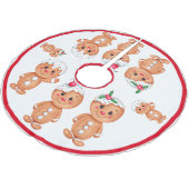 Gingerbrood Man Holiday Festive Kerstmis Kerstboom Rok (Gekanteld)