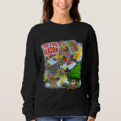 Gingerbrood Man Holiday Humor Sweatshirt (Voorkant)