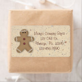 Gingerbrood Man Holiday Label (Insitu)