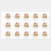 Gingerbrood Man Homemade Love Kerstmis Labels (Vel)