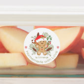 Gingerbrood Man Homemade Love Kerstmis Labels (Aangebracht)