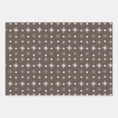 Gingerbrood Man House Kerstmis Snowflakes Brown Inpakpapier Vel (Voorkant 3)