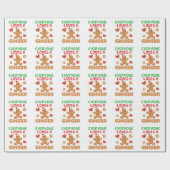 Gingerbrood Man Iedereen houdt van een Ginger Cadeaupapier (Vlak)
