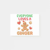 Gingerbrood Man Iedereen houdt van een Ginger Post-it® Notes (Voorkant)