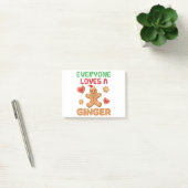 Gingerbrood Man Iedereen houdt van een Ginger Post-it® Notes (Kantoor)