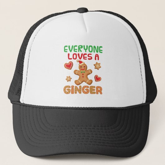 Gingerbrood Man Iedereen houdt van een Ginger Trucker Pet (Voorkant)