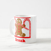 Gingerbrood Man Jail Break Koffiemok (Voorkant links)