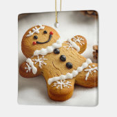 Gingerbrood Man Keramisch Ornament (Links)