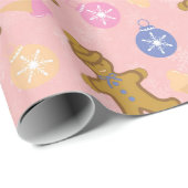 Gingerbrood Man, kerstballen Cadeaupapier (Rol Hoek)