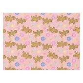 Gingerbrood Man, kerstballen Tafelkleed (Voorkant (Horizontaal))