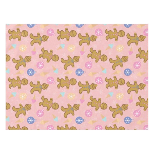 Gingerbrood Man, kerstballen Tafelkleed (Voorkant (Horizontaal))