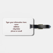 Gingerbrood Man koekje Bagagelabel (Achterkant horizontaal)