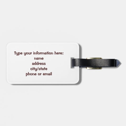 Gingerbrood Man koekje Bagagelabel (Achterkant horizontaal)