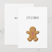 Gingerbrood Man, laten we een gekke grappigheid ma Notitiekaartje (Voorkant / Achterkant)